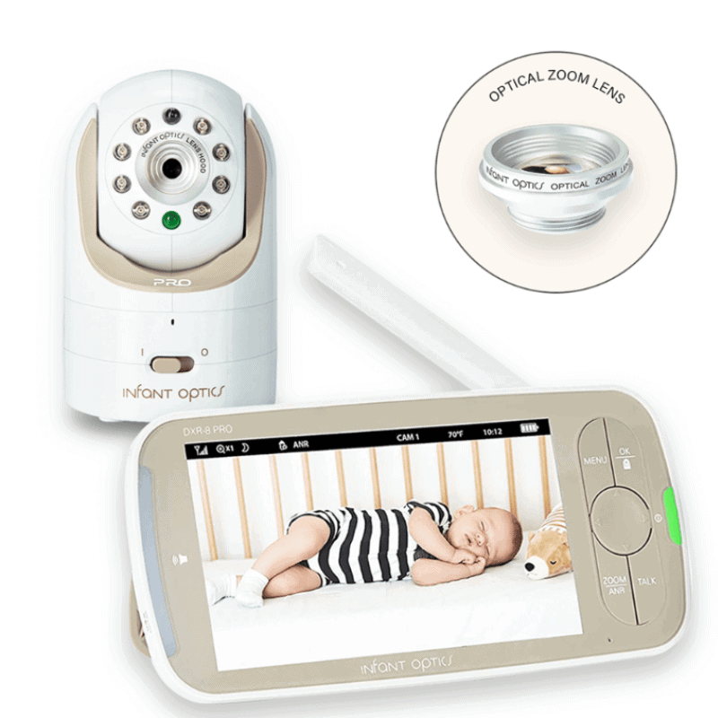 HelloBaby 720P 5.5'' HD Video Baby Monitor No WiFi, Remote Pan