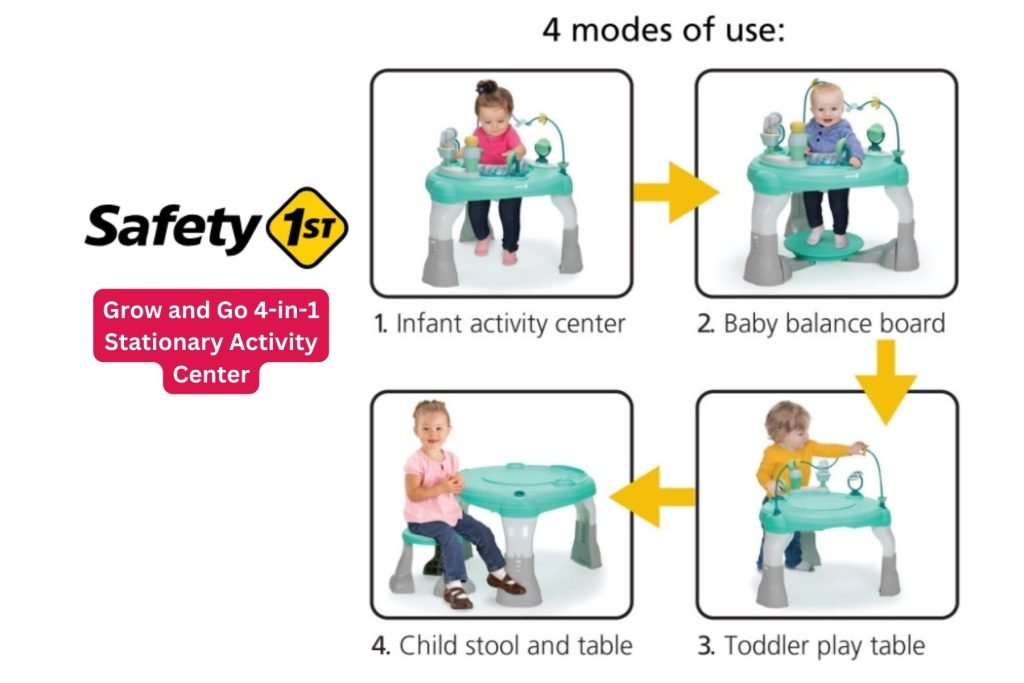 Grow and Go 4-in-1 Stationary Activity Center