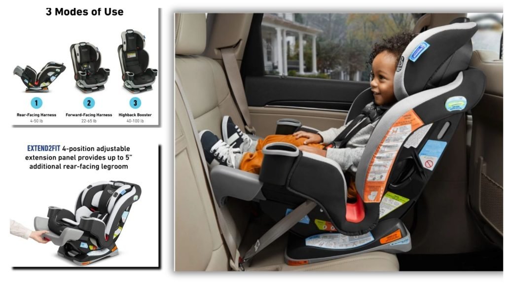 Extend2Fit® 3-in-1 Car Seat