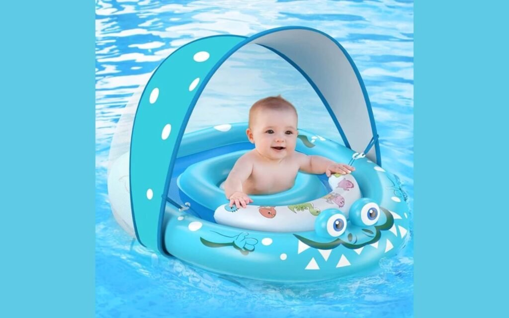 Punertoy Baby Pool Float with Canopy