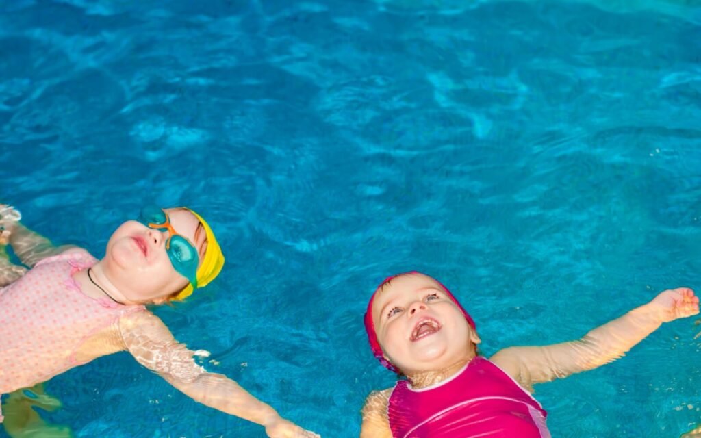 V Convey Baby Pool Float with Canopy