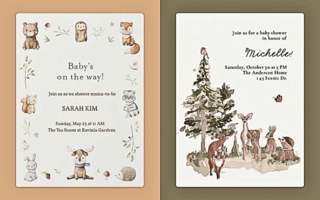 Send The Perfect Woodland Themed Invitations