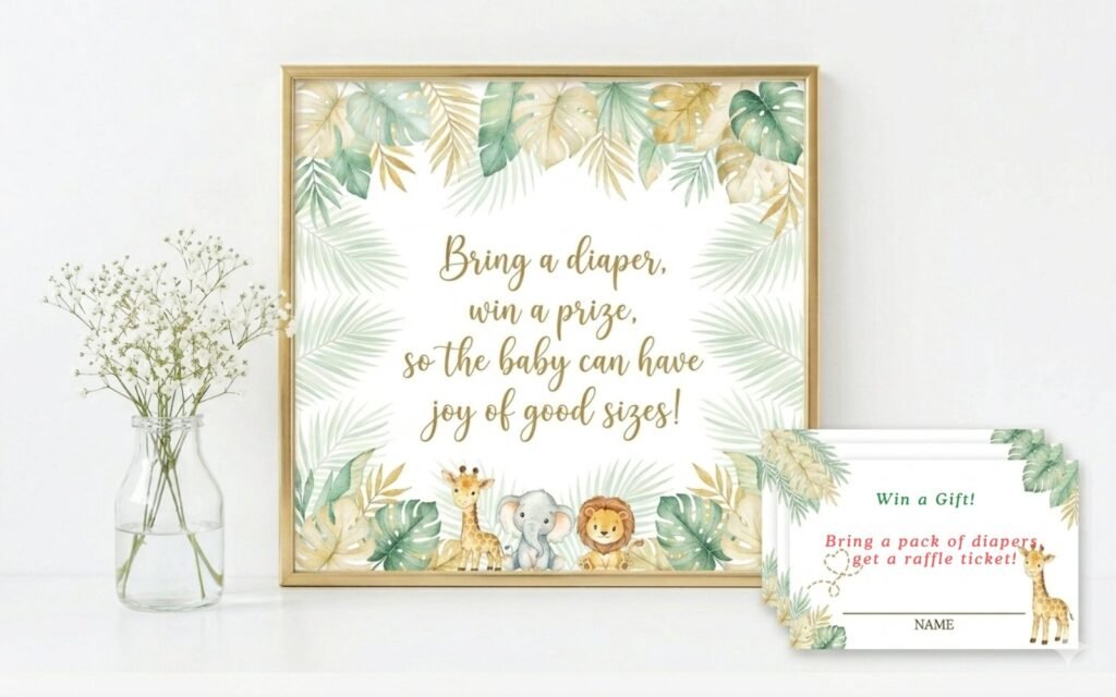Diaper Raffle Sign Ideas