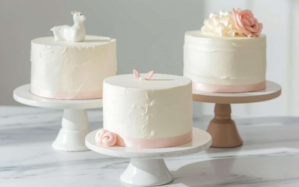 Modern And Minimalist Baby Shower Cakes For Girls