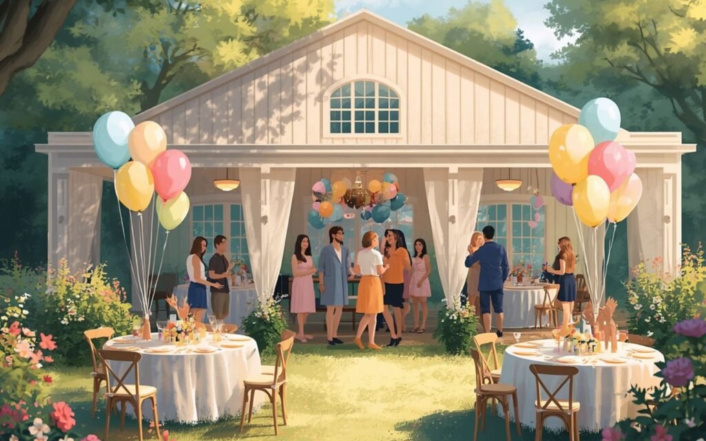 Choose Outdoor Affordable Baby Shower Halls For Savings