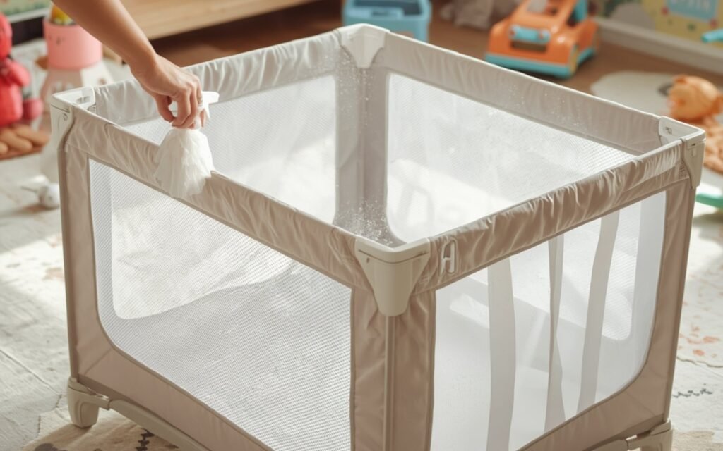 Sanitize With A Baby Safe Solution
