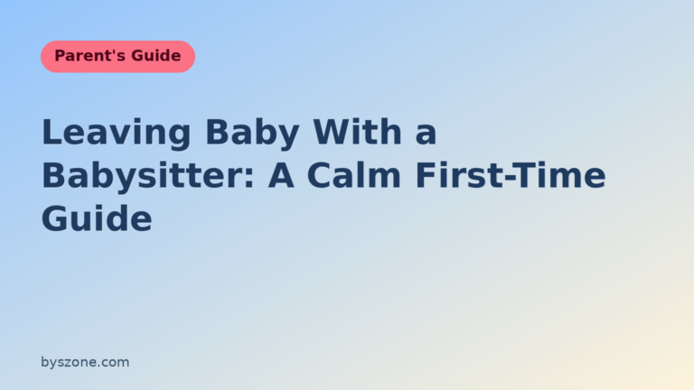Leaving baby with a babysitter: a calm first-time guide title card